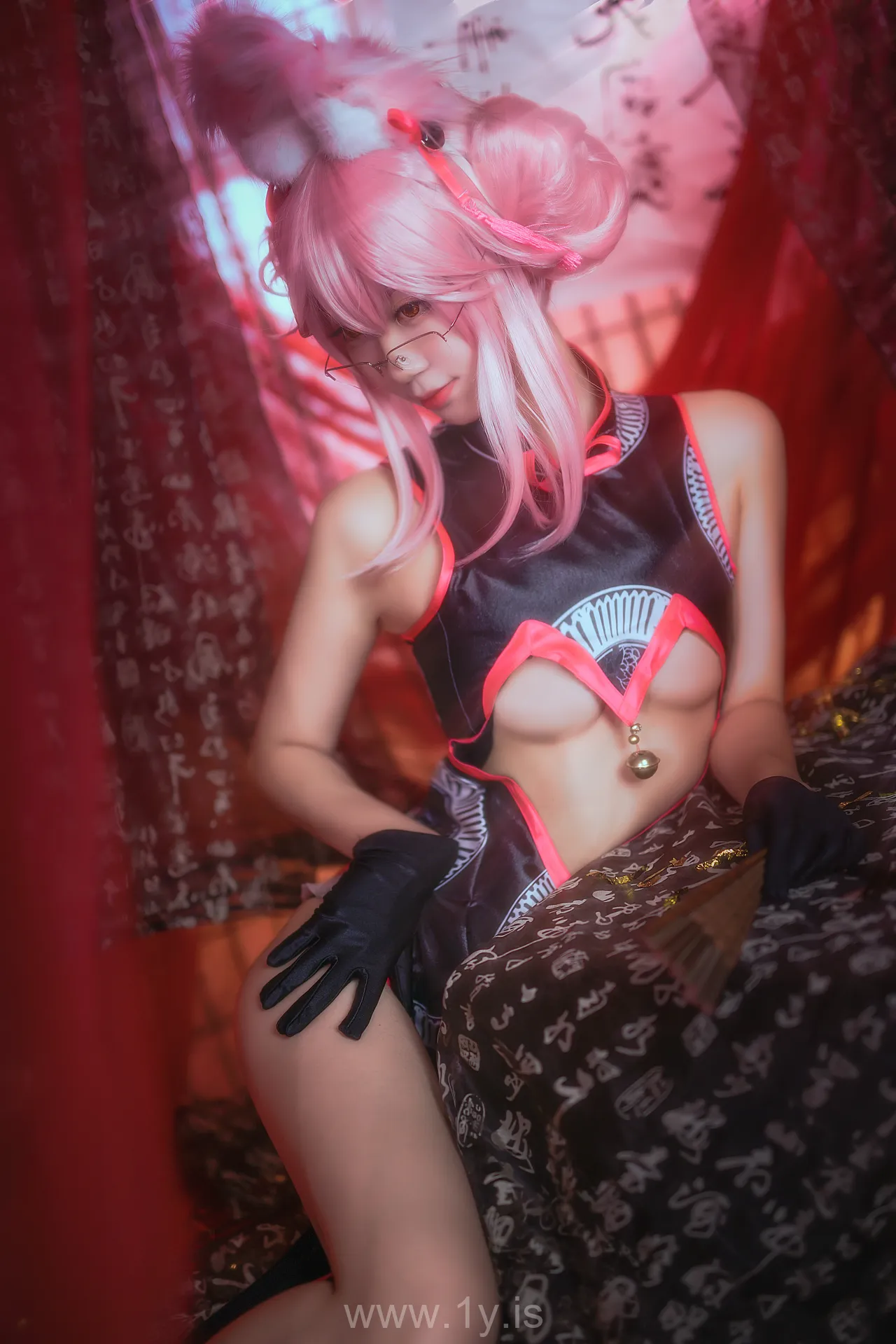 Coser@黑川 NO.022 Knockout Asian Model 杀阶旗袍柯杨斯卡娅